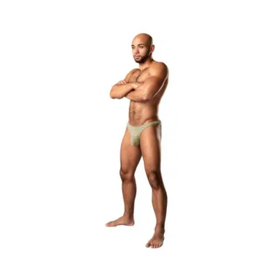 Women s Lingerie Male Power Cabana Banana Bong Thong Yellow grey S m