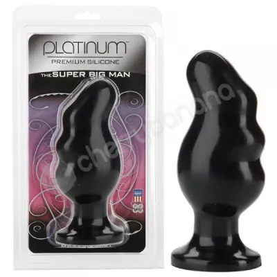 Platinum The Super Big Man Black Butt Plug