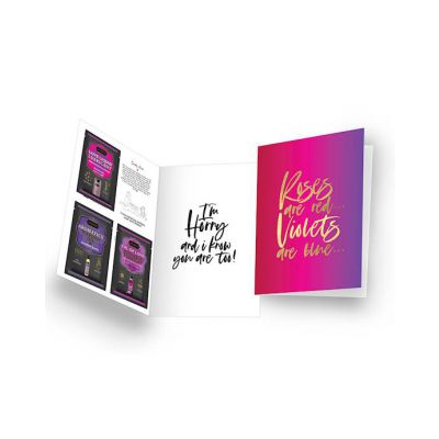 Naughty Notes Greeting Card Roses Are Red Violets Are Blue Pink