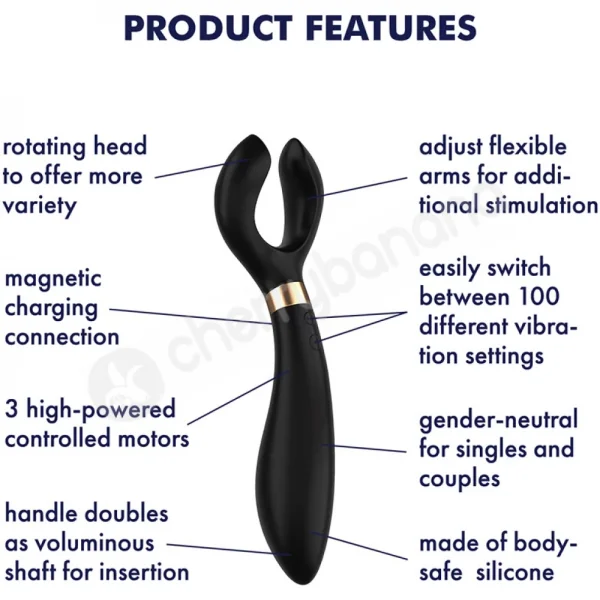 Satisfyer Endless Fun Black Multi Vibrator