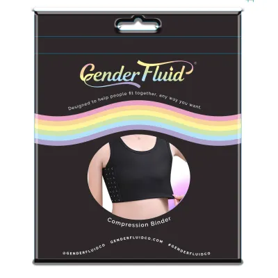 Gender Fluid Chest Compression Binder 2xl Black