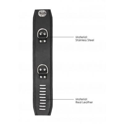 Restraint Ankle Cuff With Padlock Black