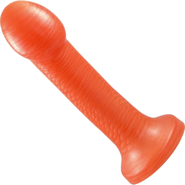 UNO Silicone G-Spot or P-Spot Dildo By Uberrime - Orangesicle