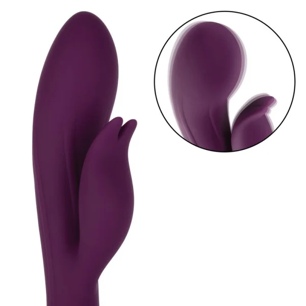 Obsession Desire Rechargeable Waterproof Silicone Rabbit Vibrator By CalExotics - Purple