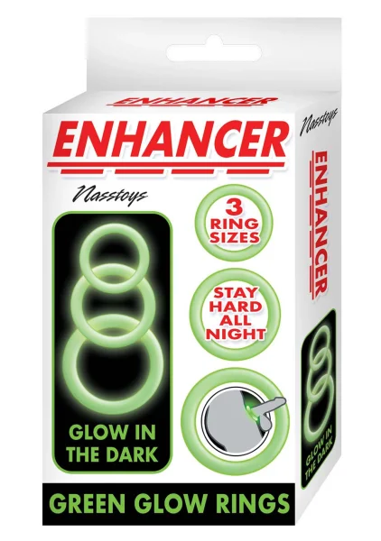 Enhancers Glow In The Dark Cock Ring Set