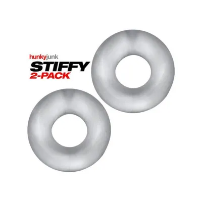 Stiffy 2 pack Bulge Cockrings Clear Ice
