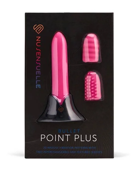 Nu Sensuelle Point Plus 20 Function Bullet  - Pink - 3.6 Inch