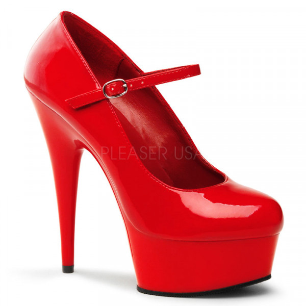 DELIGHT-687 - 6" Stiletto Heel, 1 3/4" PF Maryjane Pump