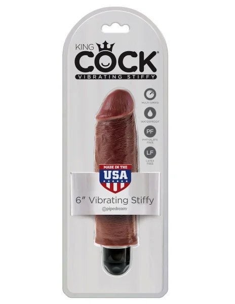 King Cock 6 in. Vibrating Stiffy