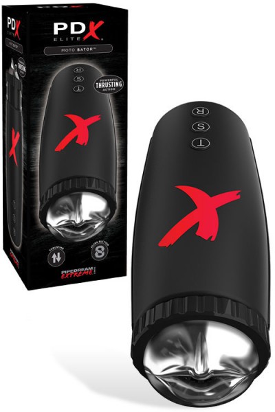 Pipedream Sucking & Thrusting Textured 9" Masturbator