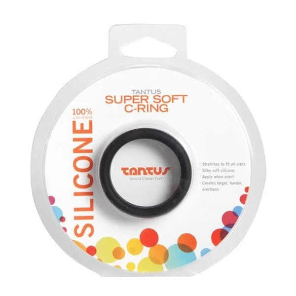 Tantus Super Soft C-ring - Black — image 8 of 10