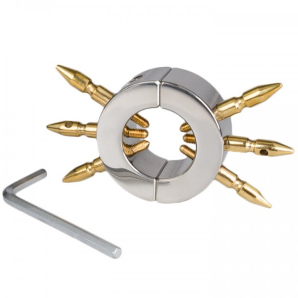 Torment Stainless Steel Spiked Ball Stretcher — image 4 of 4