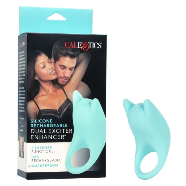 Silicone Dual Enhancer - Rechargeable Couples Cock Ring!