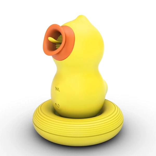 Tracy's Dog DucKing Sucking & Licking Rubber Duck Clitoral Silicone Pleasure Air Stimulator