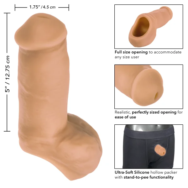 Packer Gear 5"-12.75 Cm Ultra-Soft Silicone Stp - Tan