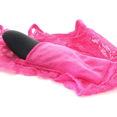 Hot Pink Lace Bikini Remote Panty Vibe