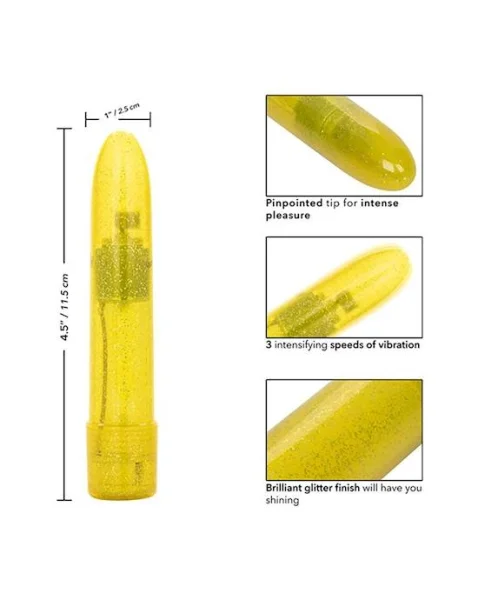 Sparkle Mini Vibe - Yellow - 4.5 Inch