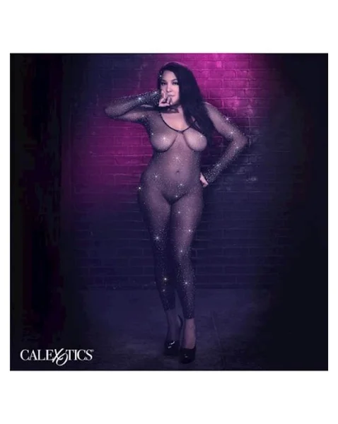 Radiance Plus Size Crotchless Full Body Suit
