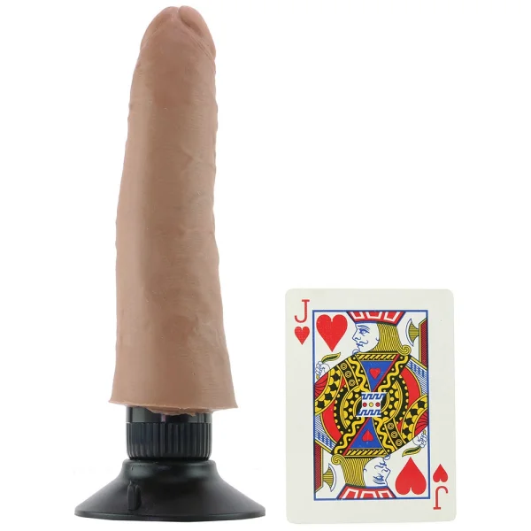 King Cock 7" Vibrating Cock - Tan