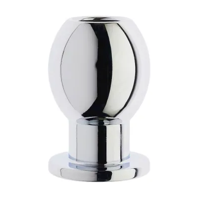 Kink Range Small Alloy Enema Ball 2 3 Inch Silver