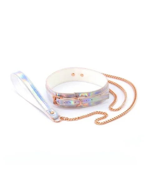 Cosmo Bondage - Collar and Leash - Rainbow