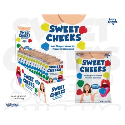 Sweet Cheeks Gummies Ass Shaped Gummies Assorted Flavors