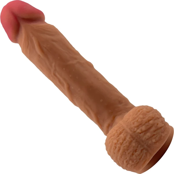 Finubar Medium 7" Realistic Dual Density Silicone Dildo With Suction Cup & Balls By Pleasure Engine