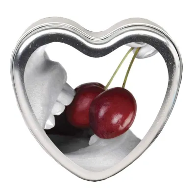 Edible Heart Candle Cherry 4 Oz