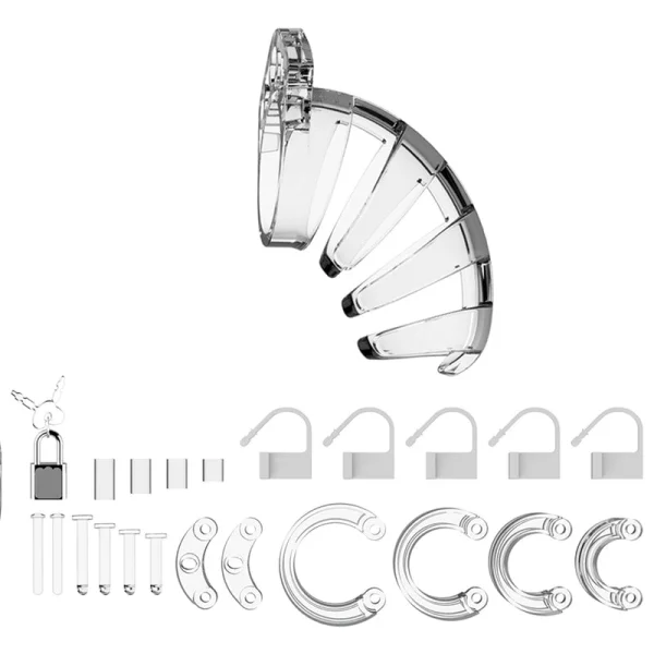 Mancage Model 02 - Chastity - 3.5in - Cock Cage - Transparent