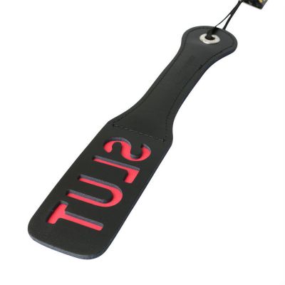 12 Leather Slut Impression Paddle
