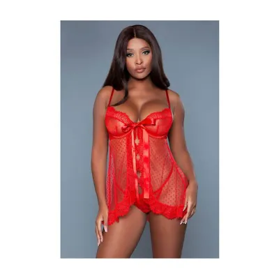 Emma Babydoll Red 1x