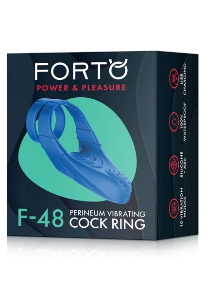 Forto F-48 - Perineum Vibrating Double Cock Ring — image 16 of 25