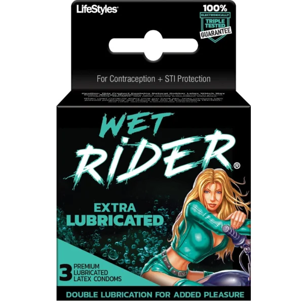 Lifestyles 'Wet Rider' Extra Lubricated Comdoms