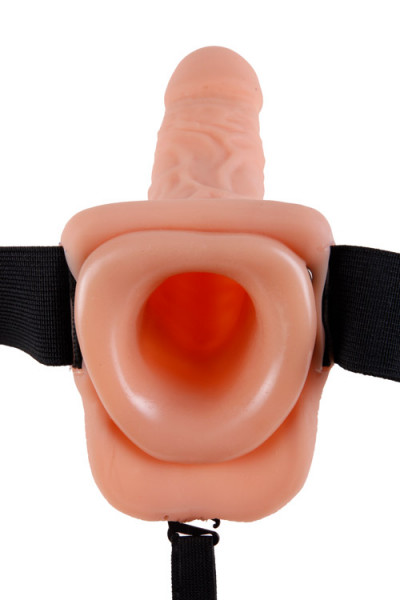 Pipedream 7" Realistic Hollow Vibrating Strap On