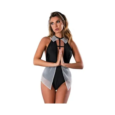Club Wear Magic Silk Dress Up Heaven Sent Costume Black S m