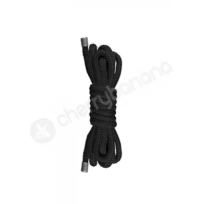 Ouch Black Japanese Mini Rope 1 5m