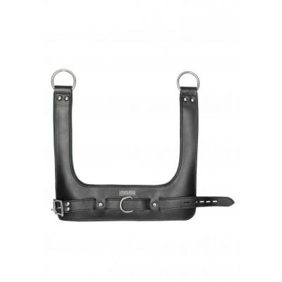 Heavy Duty Leather Suspension Cuffs Black