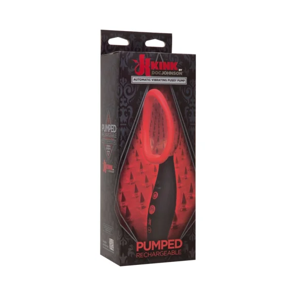 Kink Pumped Vibrating Vagina Pump Black