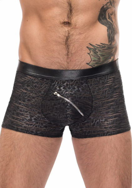 Zip Pouch Short - Black - Small - Best Lingerie for Men