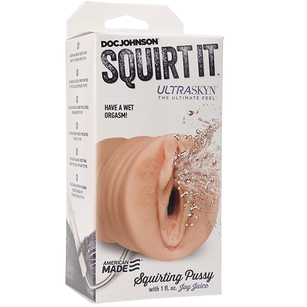 Doc Johnson Squirt It: Squirting Pussy Vanilla Stroker