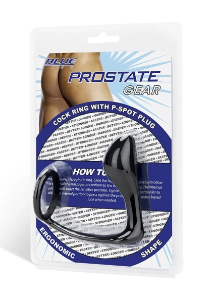 Cock Ring with P-Spot Plug