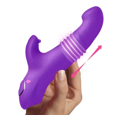 Gossip Blasters 7X Thrusting Silicone Rabbit Purple