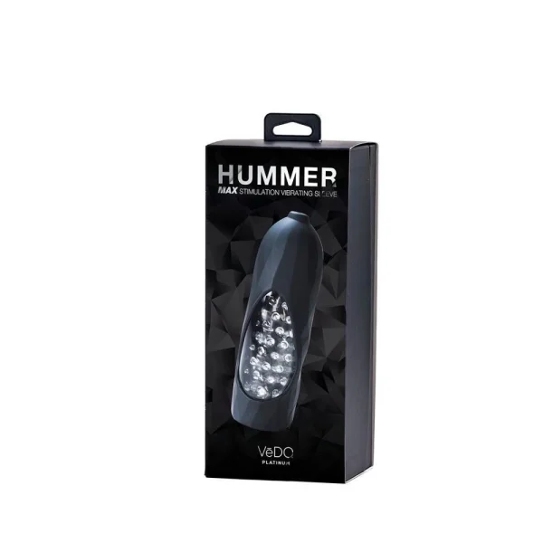 VeDO Hummer 2.0 Rechargeable Vibrating Masturbation Sleeve - Black Pearl