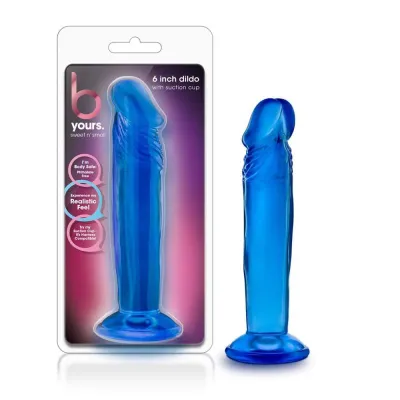 B Yours Sweet n Small 6 Inch Dildo With Suction Cup Blue