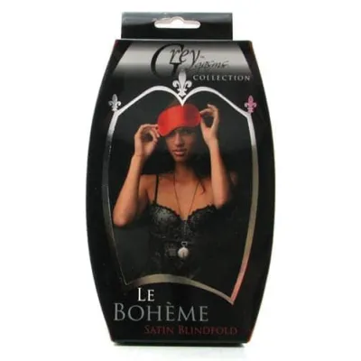Le Boheme Satin Blindfold Red