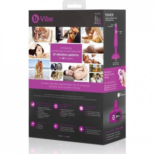 B-Vibe Remote Novice Butt Plug