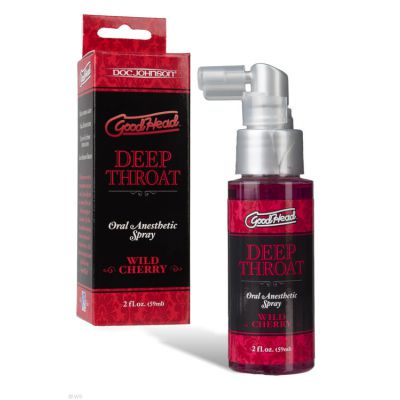 Doc Johnson GoodHead Deep Throat Spray Cherry 2 oz