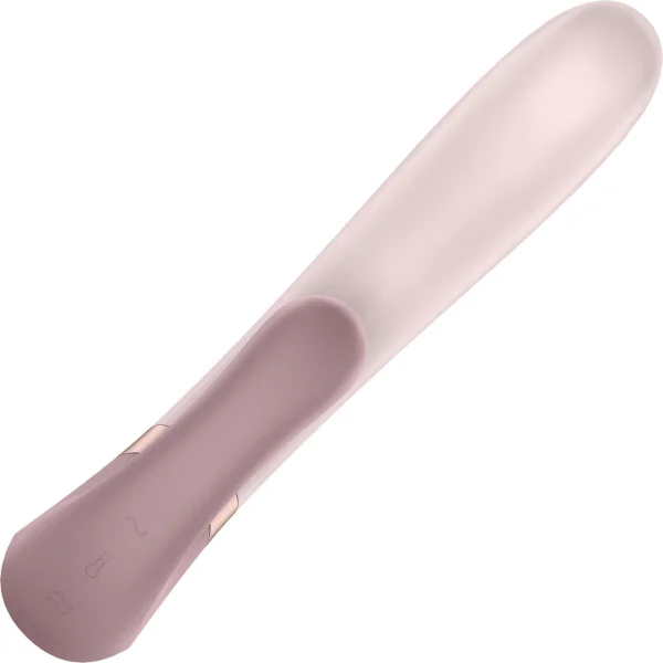 Satisfyer Heat Wave Rechargeable Warming App Enabled 12-Function Dual Stimulation Vibrator - Mauve