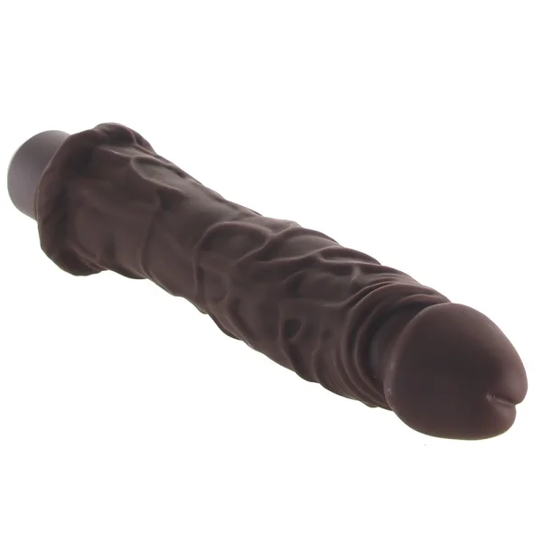 Dr. Skin Silicone Dr. Richard Waterproof Vibrating 9" Dildo By Blush - Chocolate