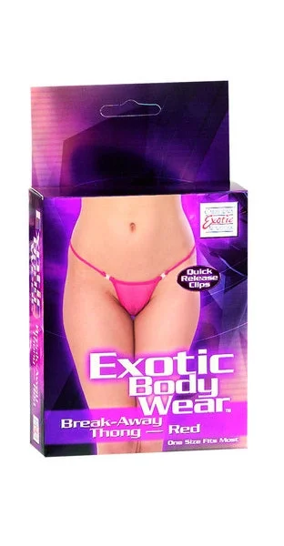 Exotic Body Wear Break Away Thong Red